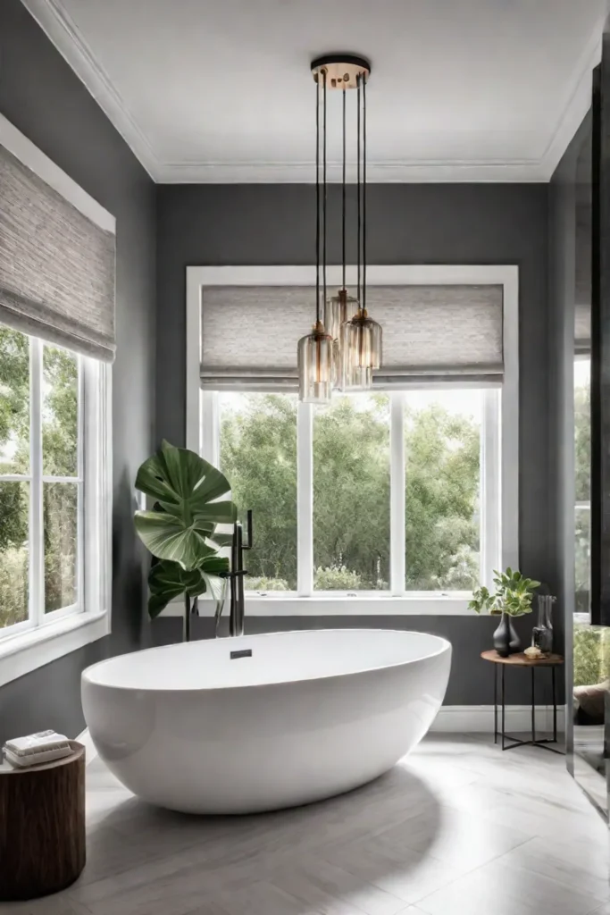 Creating a relaxing and inviting bathroom atmosphere on a budget
