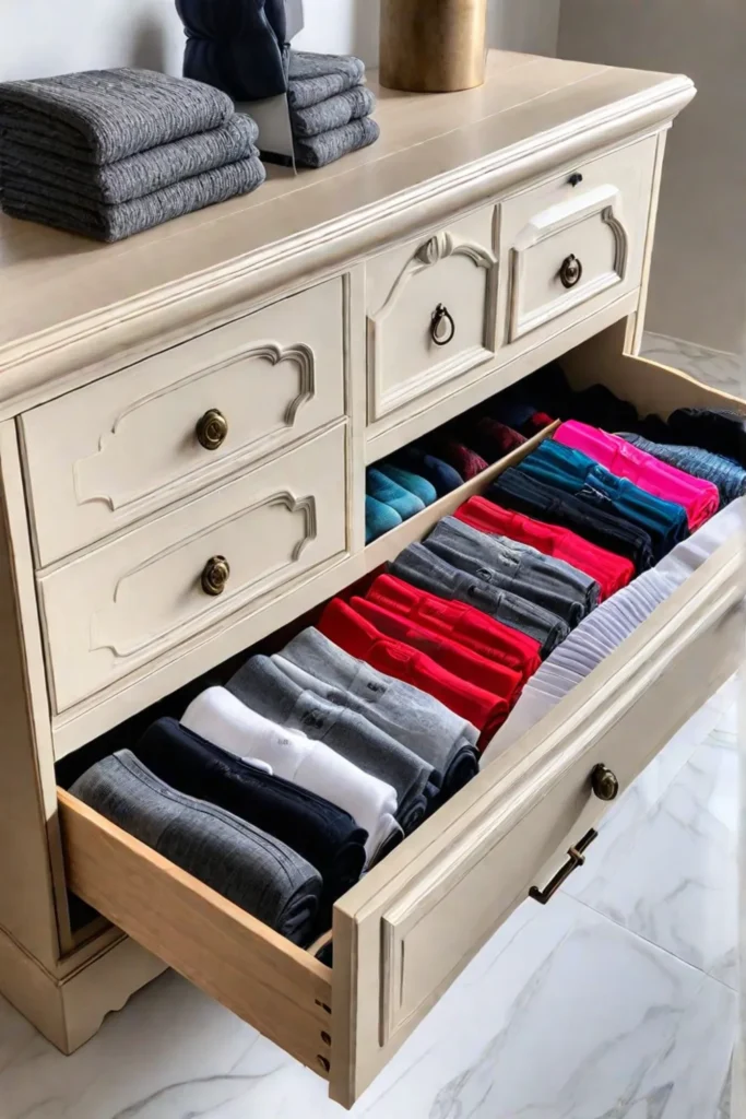 Drawer dividers for organizing clothes
