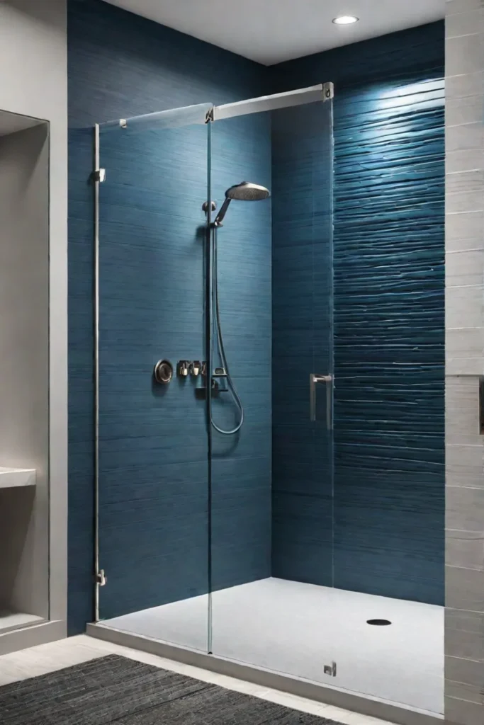Modern bathroom with accessible shower features for safety and convenience