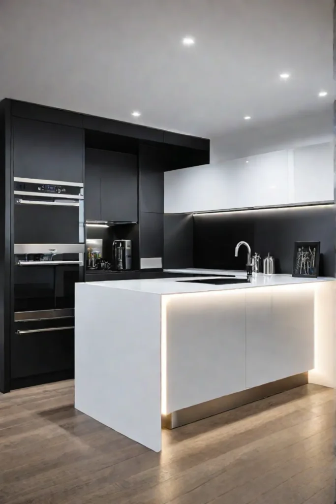 Black kitchen cabinets for a modern aesthetic