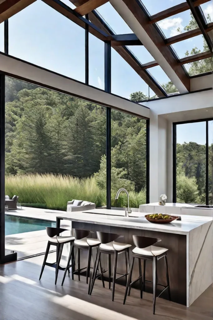Bringing the outdoors in with a contemporary kitchen design