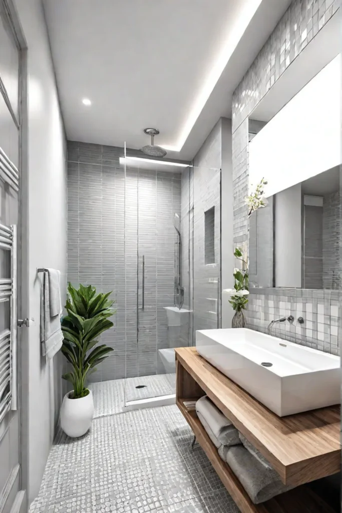 Budgetconscious bathroom design with clean lines and elegant touches