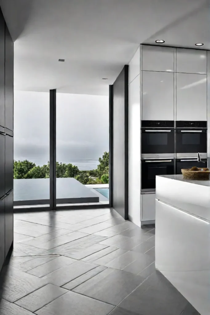 Clean and minimalist modern kitchen