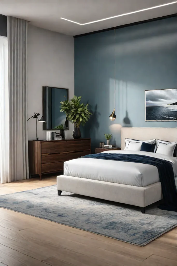 Clutterfree bedroom minimalist design Feng Shui