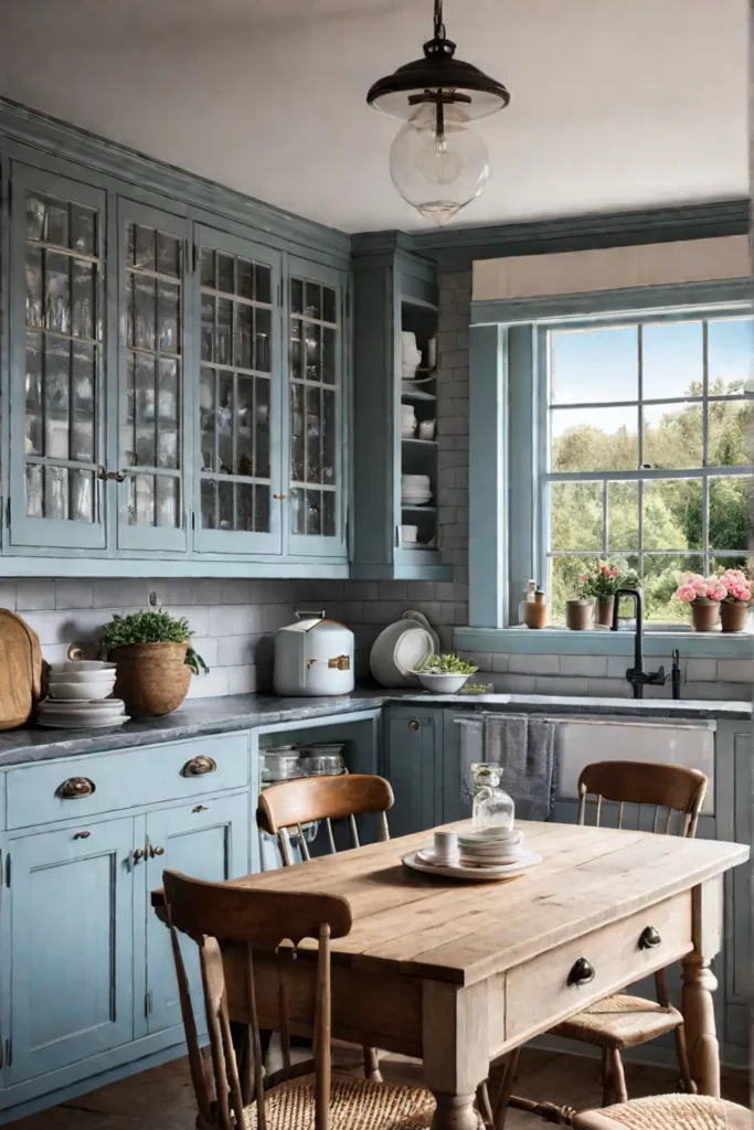 Cottage kitchen with vintage accents