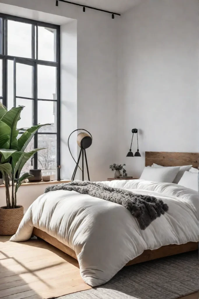 Cozy and minimalist bedroom