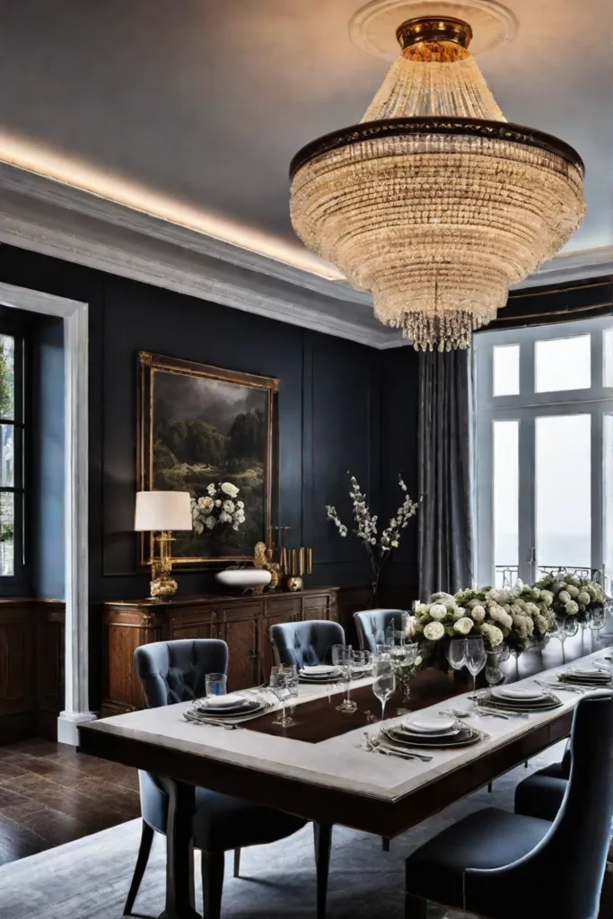 Dining room with timeless design