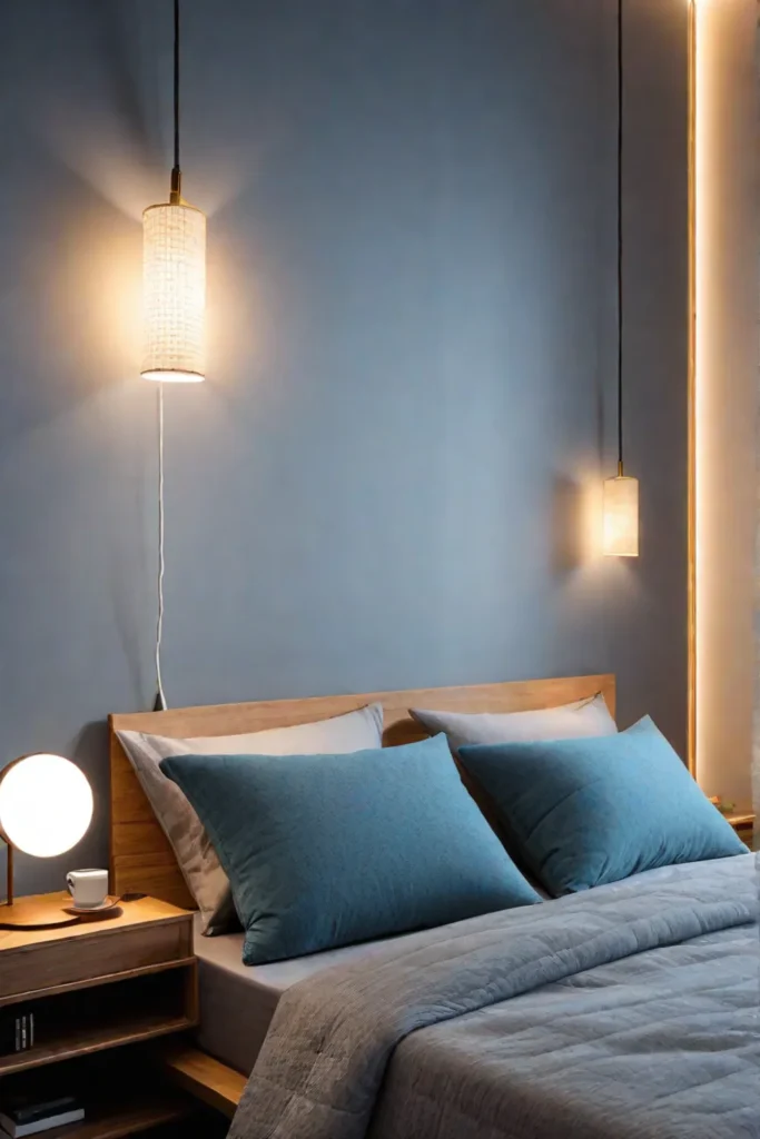 Directional lighting for reading in bed
