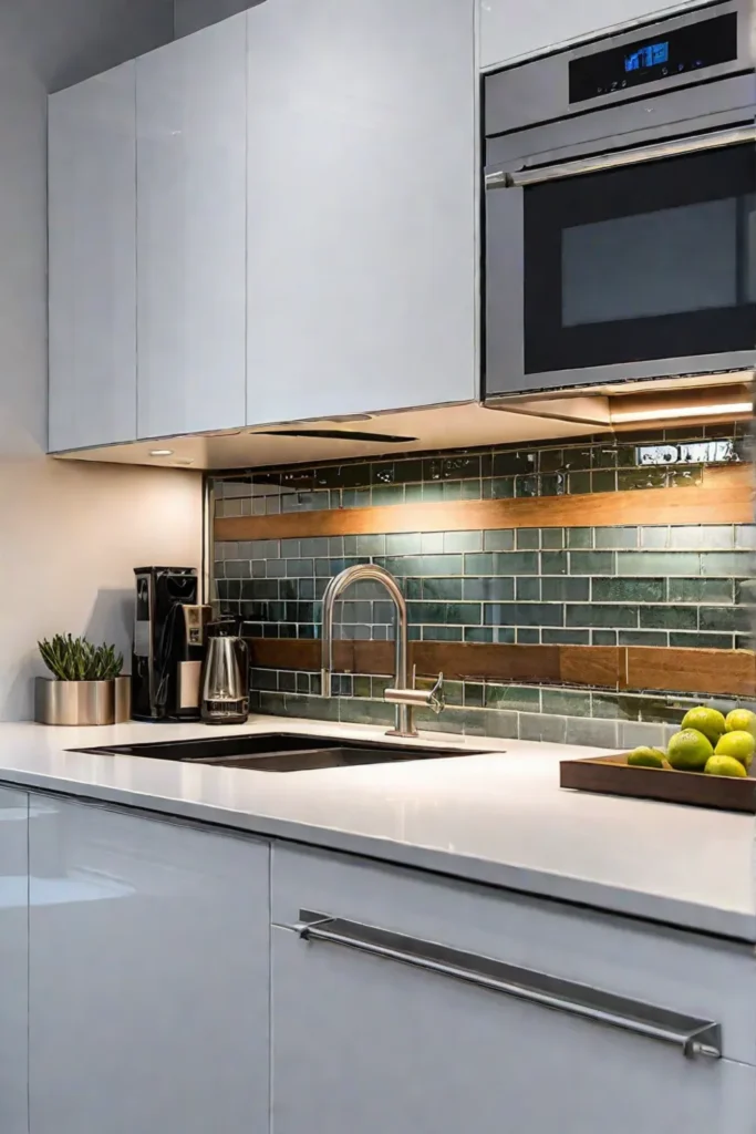 Ecofriendly kitchen with reclaimed tiles
