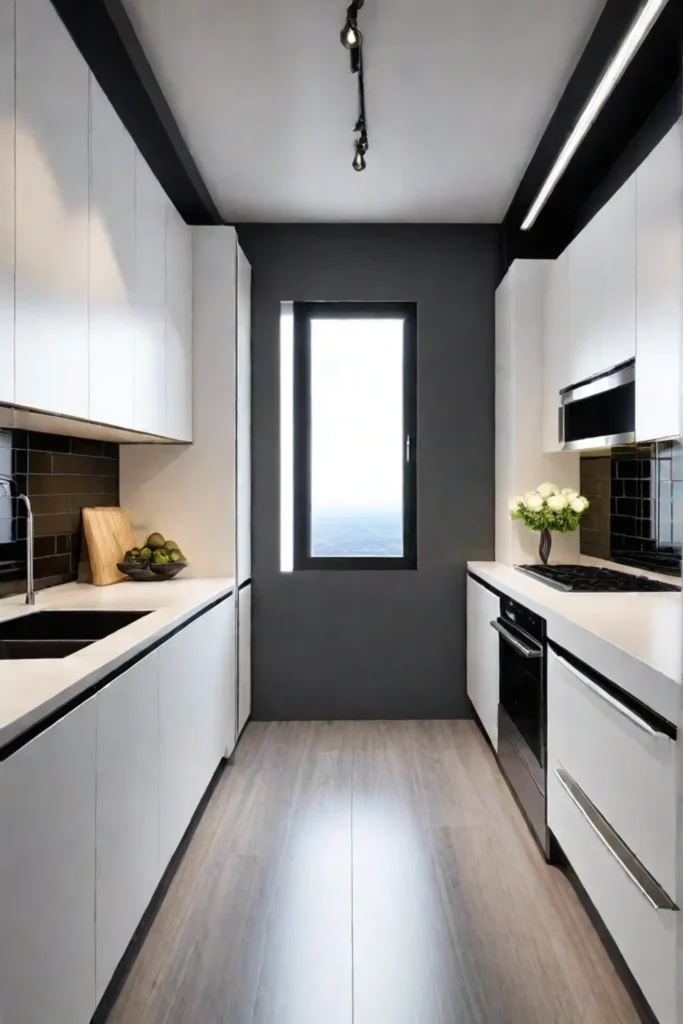 Efficient and stylish galley kitchen design
