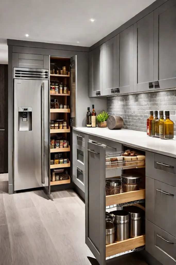 Functional and spacious small kitchen with maximized storage