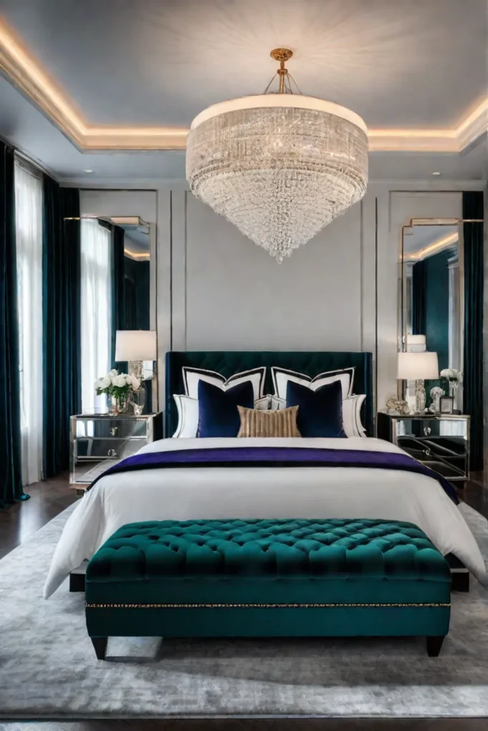 Glamorous and luxurious bedroom
