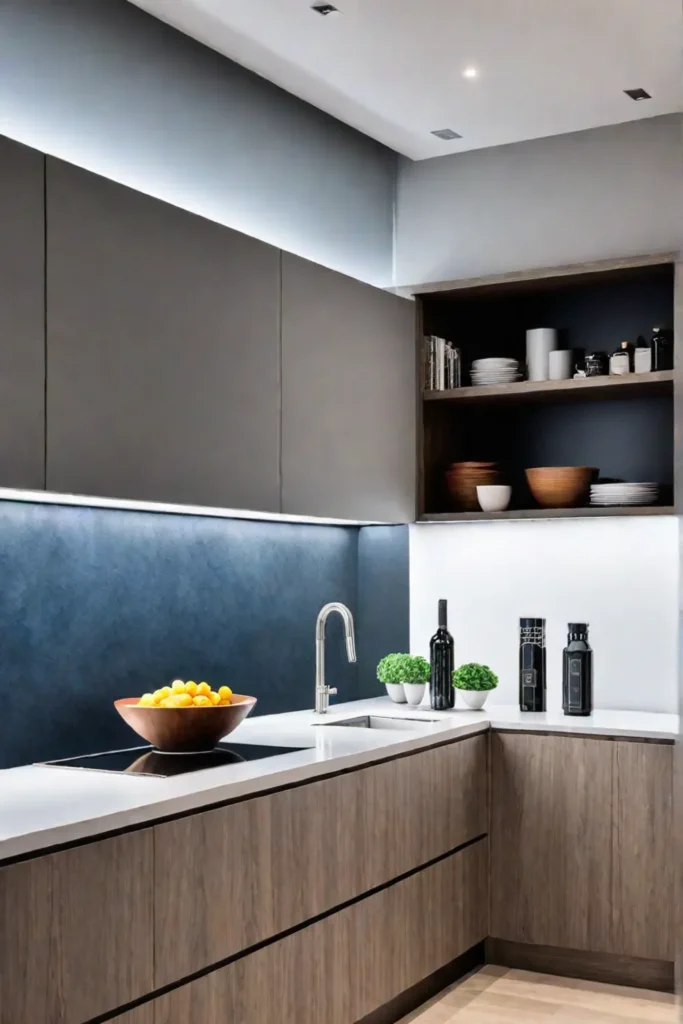 Hidden pantry modern kitchen