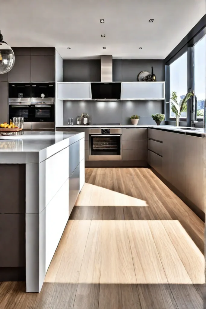Integrated appliances for a streamlined kitchen design