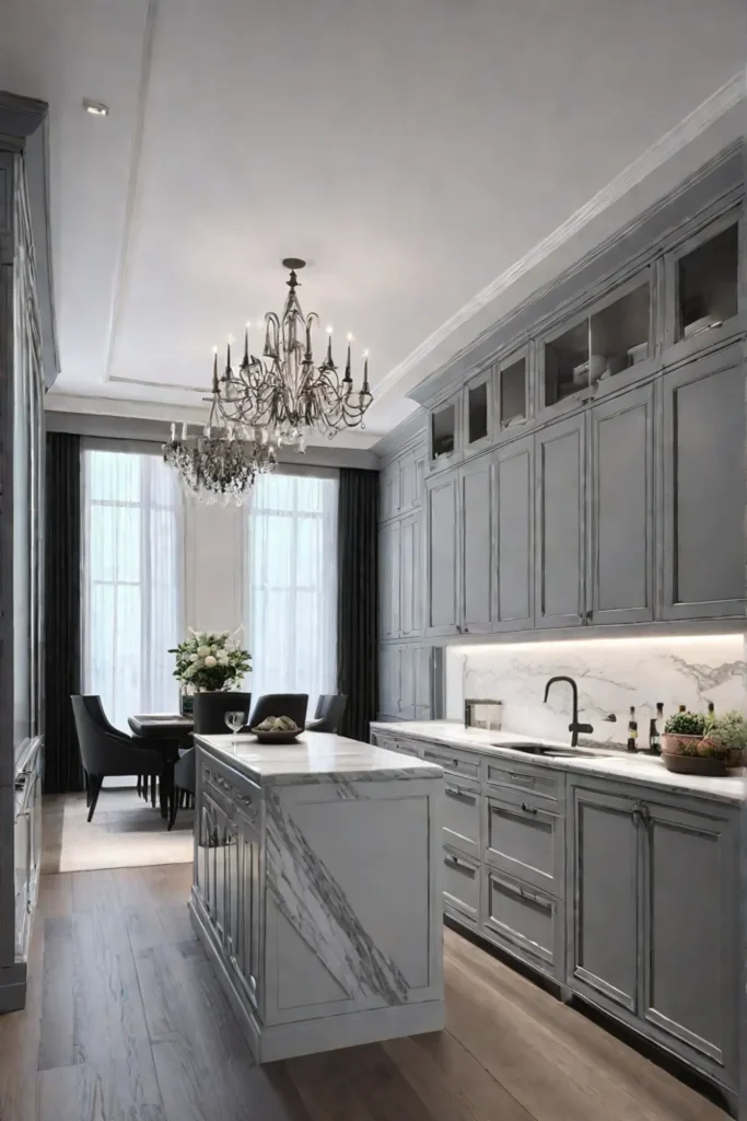 Kitchen cabinets with molding Modern kitchen design