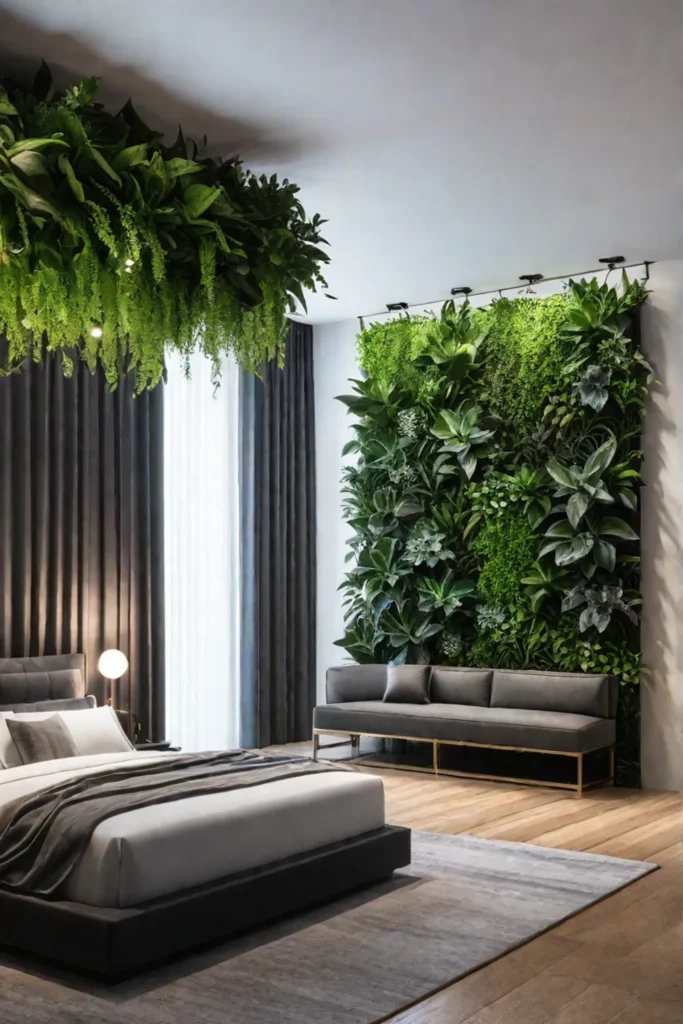 Living wall indoor plants