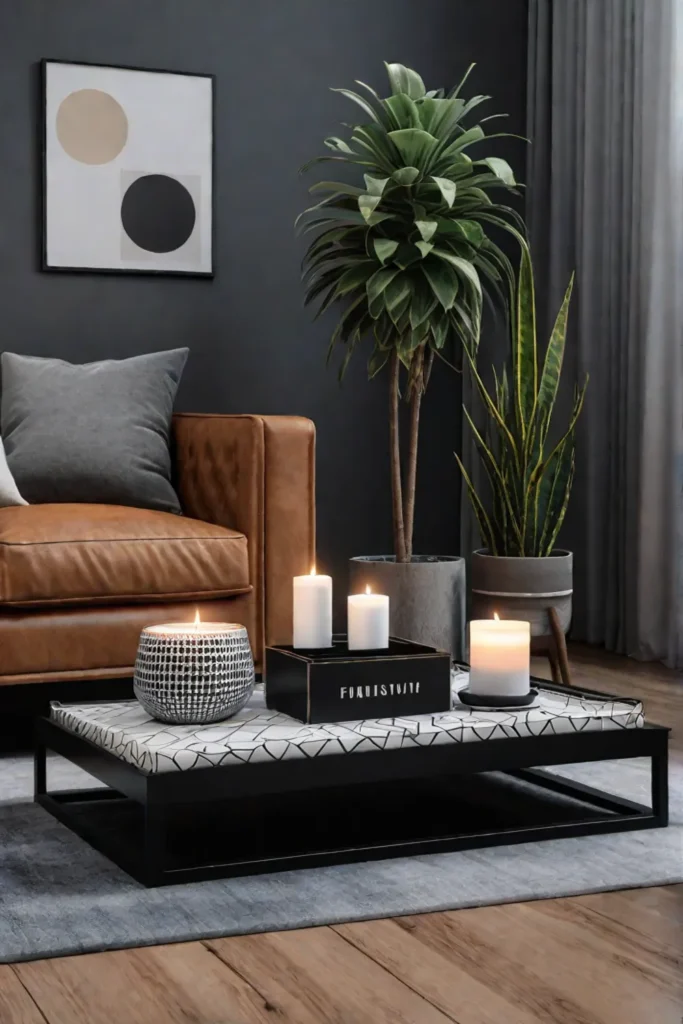 Modern coffee table styling