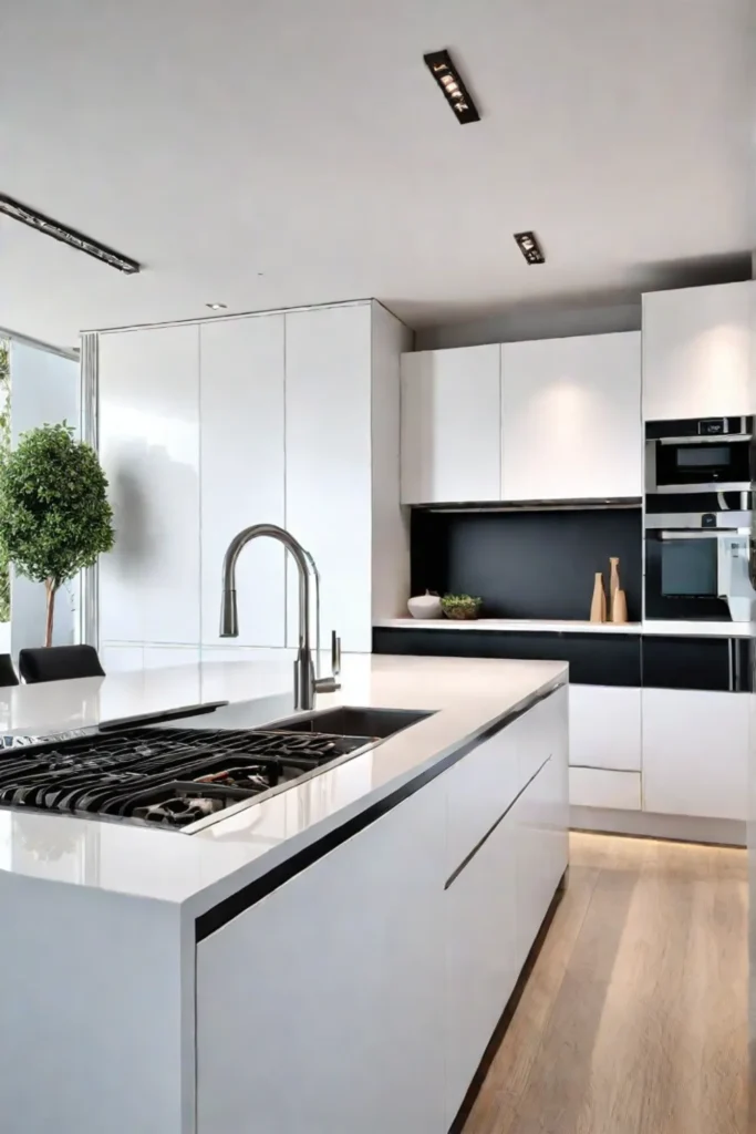 Modern kitchen streamlined design