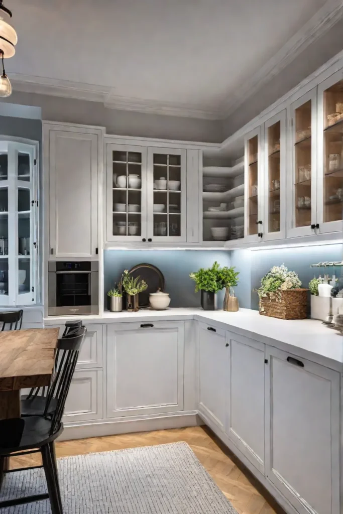 Reducing visual clutter in small kitchens