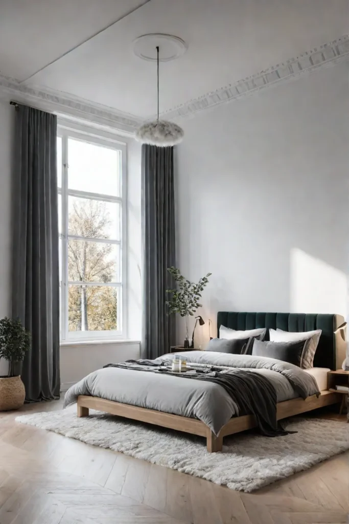 Scandinavian bedroom interior
