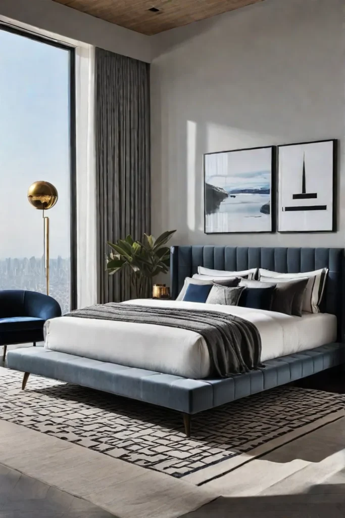 Sleek and stylish bedroom
