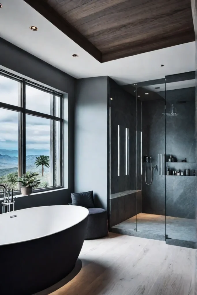 Smart home technology and energy efficiency in a sustainable bathroom