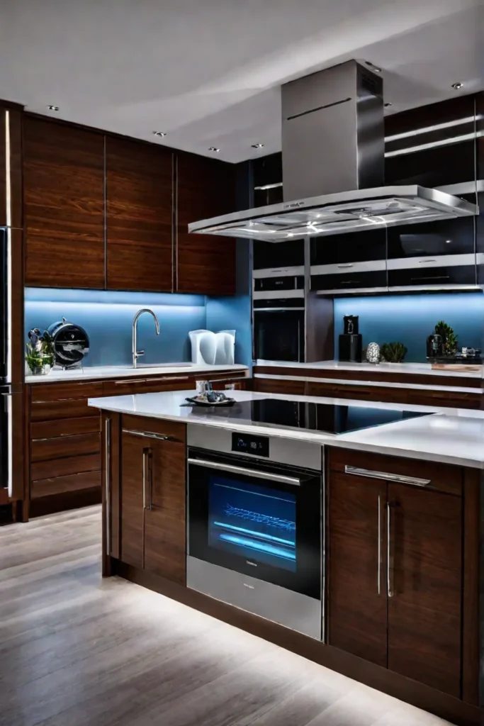 Smart kitchen with advanced technology and connectivity