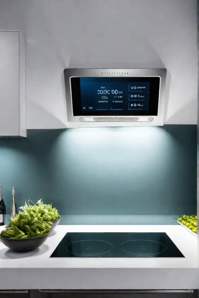 Smart oven cooking progress display voiceactivated timer