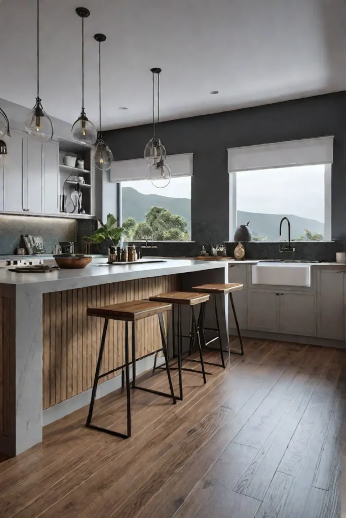Sustainable kitchen with lowVOC finishes