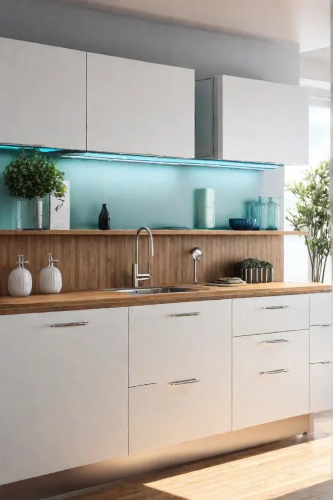 Sustainable kitchen with watersaving features