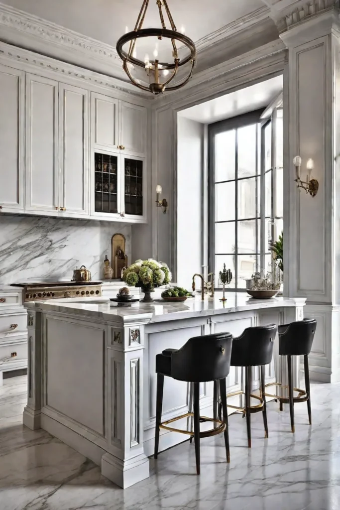 marble countertop classic kitchen